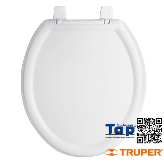 Imagen de ASIENTO REDONDO P WC ABIERTO ECONOMICO BLANCO FOSET