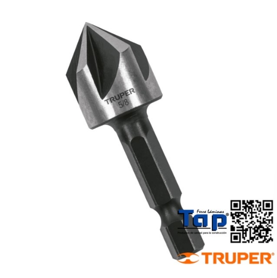 Imagen de AVELLANADOR HSS CAMBIO RAPIDO 016 5/8" TRUPER