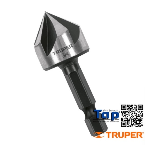 Imagen de AVELLANADOR HSS CAMBIO RAPIDO 019 3/4" TRUPER