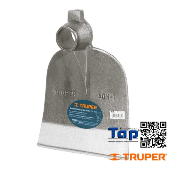 Imagen de AZADON NO. 1 OREJA Y MARTILLO 2.6 LB SIN MANGO TRUPER