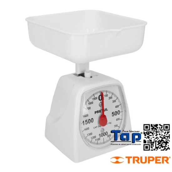 Imagen de BASCULA MECANICA CAPACIDAD   2 KG P COCINA PRETUL