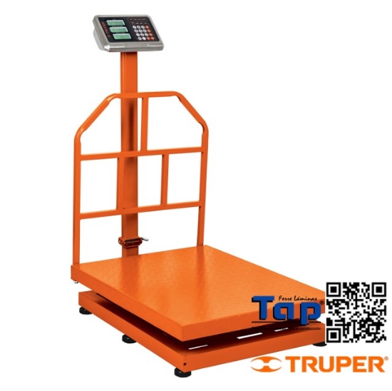 Imagen de BASCULA PLEGABLE CAPACIDAD 500 KG DE PLATAFORMA TRUPER