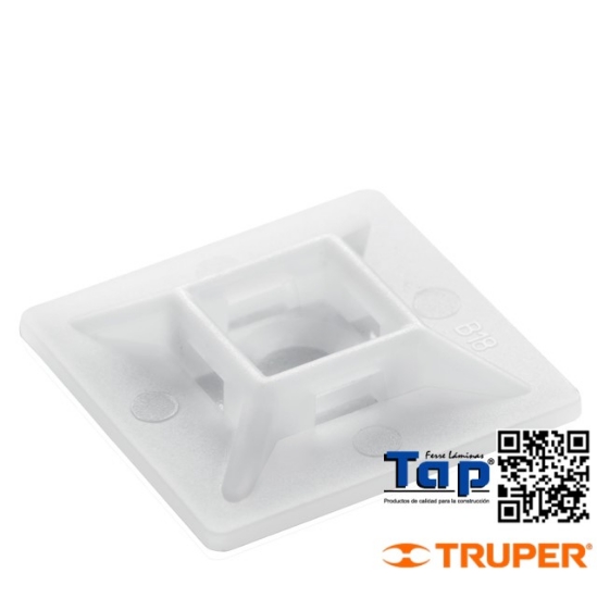 Imagen de CINCHOS SOLO BASES AUTOADHERIBLES 3X3 CM BOL 10