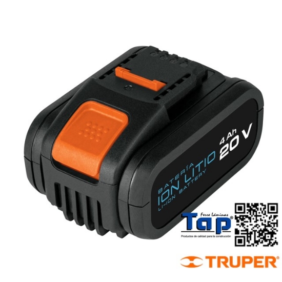 Imagen de BATERIA ION LITIO 20 V 4 AH TRUPER
