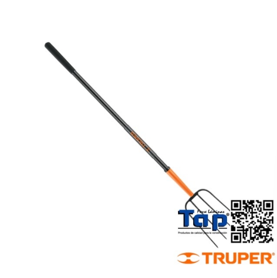 Imagen de BIELDO P PAJA 4 DIENTES MANGO ACERO 1200 48" TRUPER