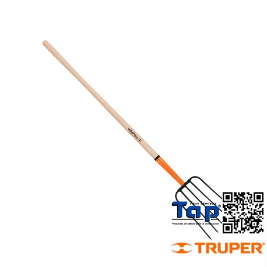 Imagen de BIELDO P PAJA 5 DIENTES MANGO 1200 48" TRUPER