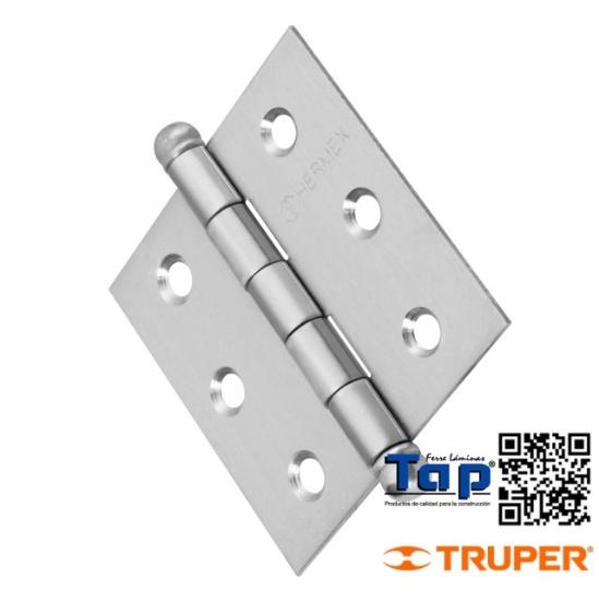 Imagen de BISAGRA CUA 062 2-1/2" ACERO INOXIDABLE REDONDA HERMEX