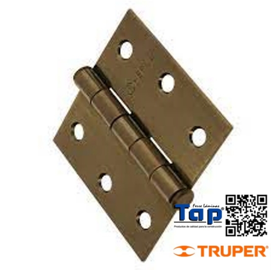Imagen de BISAGRA CUA 062 2-1/2" ACERO LATONADO ANTIGUO PLANA