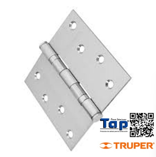 Imagen de BISAGRA CUA 100 4" ACERO INOXIDABLE PLANA HERMEX