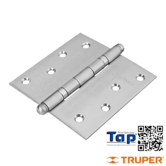 Imagen de BISAGRA CUA 100 4" ACERO INOXIDABLE REDONDA HERMEX