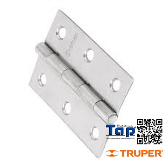 Imagen de BISAGRA RECT 087 3-1/2"  ACERO INOXIDABLE HERMEX