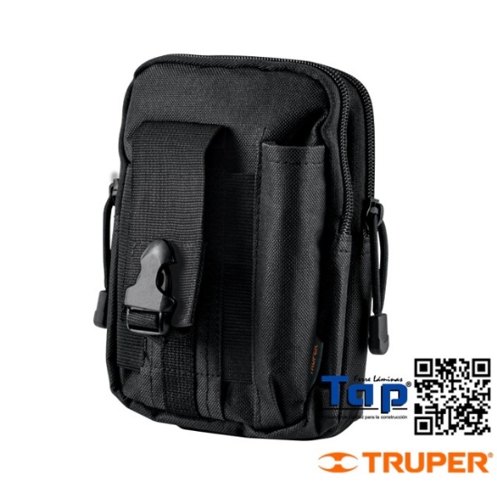 Imagen de BOLSO TACTICO NEGRO P CINTURON TRUPER