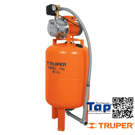 Imagen de BOMBA HIDRONEUMATICA 100 1 HP 100 LITROS TRUPER