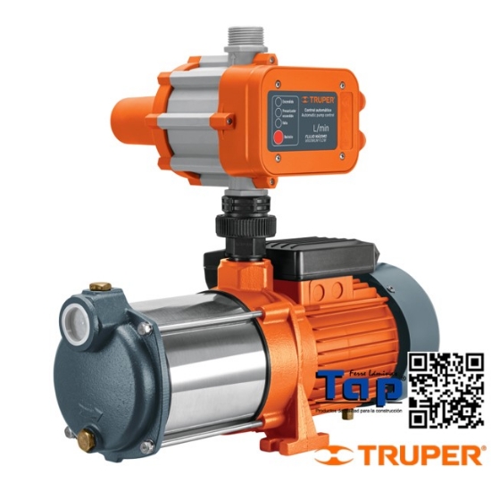 Imagen de BOMBA PRESURIZADORA 133 1 1/3 HP MULTIETAPAS TRUPER