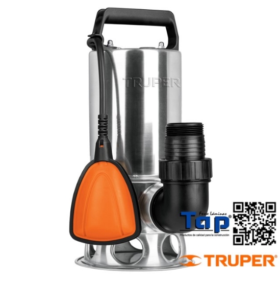 Imagen de BOMBA SUMERGIBLE MET P AGUA SUCIA 100 1 HP TRUPER