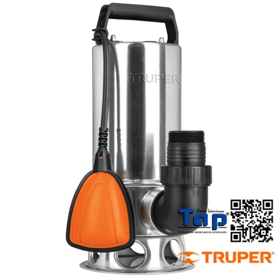 Imagen de BOMBA SUMERGIBLE MET P AGUA SUCIA 150  1-1/2 HP TRUPER