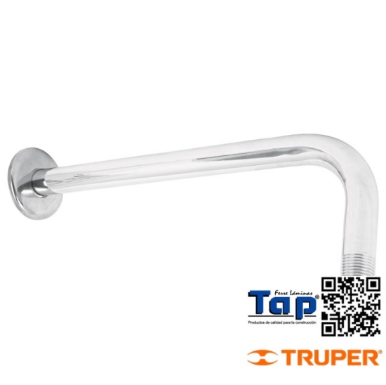 Imagen de BRAZO RECTO C CHAPETON P REGADERA 30 CM CROMO FOSET