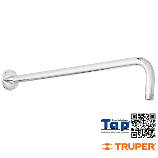 Imagen de BRAZO Y CHAPETON P REGADERA 50 CM CROMADO RIVIERA