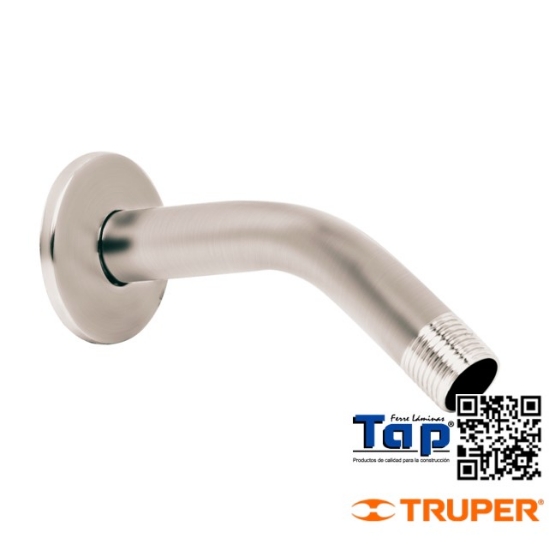 Imagen de BRAZO Y CHAPETON REP P REGADERA LATON SATINADO