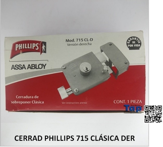 Imagen de CERRAD PHILLIPS 715 CLÁSICA DER