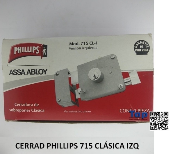 Imagen de CERRAD PHILLIPS 715 CLÁSICA IZQ