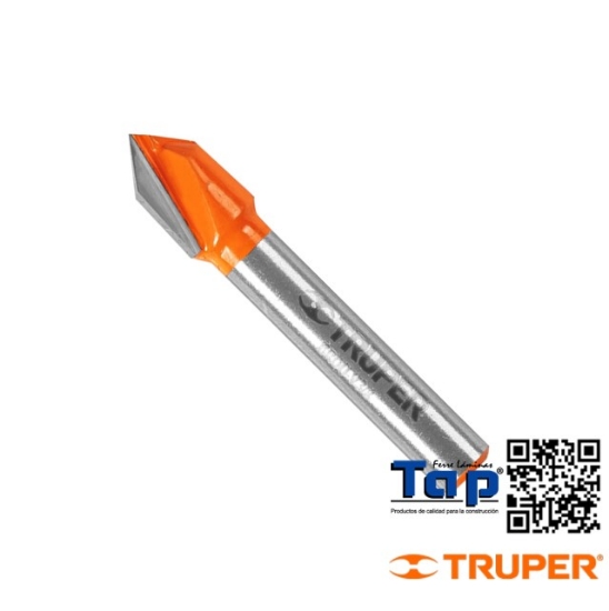 Imagen de BROCA P ROUTER CORTE EN "V" 009 3/8" TRUPER