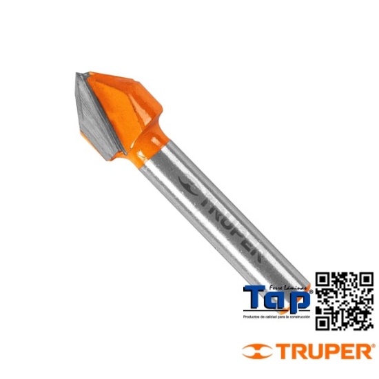 Imagen de BROCA P ROUTER CORTE EN "V" 013 1/2" TRUPER