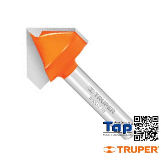 Imagen de BROCA P ROUTER CORTE EN "V" 022 7/8" TRUPER