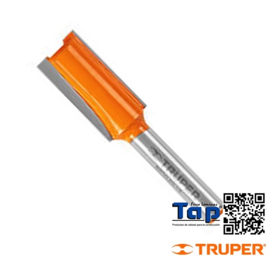 Imagen de BROCA P ROUTER RECTA 2 FILOS 013 1/2" TRUPER