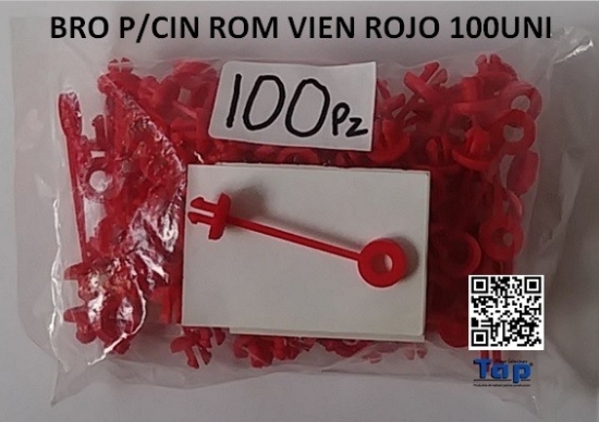 Imagen de BRO P/CIN ROM VIEN ROJO 100UNI