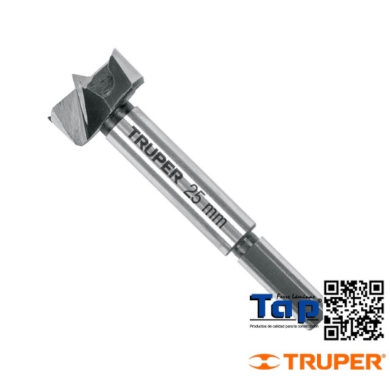Imagen de BROCA FORSTNER 25 MM P MADERA TRUPER