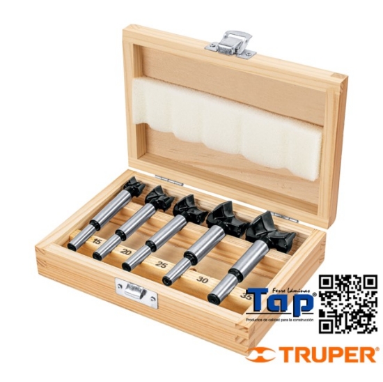 Imagen de BROCAS FORSTNER P MADERA TRUPER JGO 5