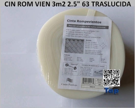 Imagen de CIN ROM VIEN 3m2 2.5" 63 TRASLUCIDA