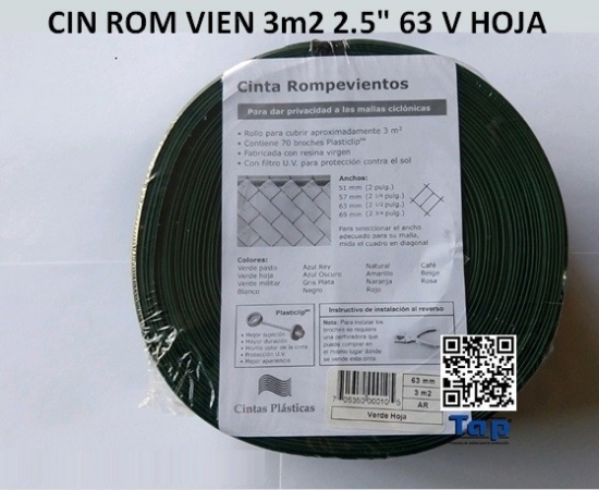 Imagen de CIN ROM VIEN 3m2 2.5" 63 V HOJA