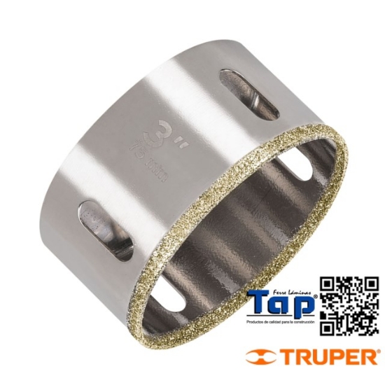 Imagen de BROCASIERRA DIAMANTE 075 3" BORDE CONTINUO TRUPER