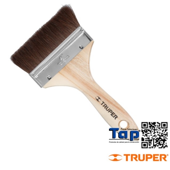 Imagen de BROCHA PELO CAMELLO 100 4" C MANGO MAD TRUPER
