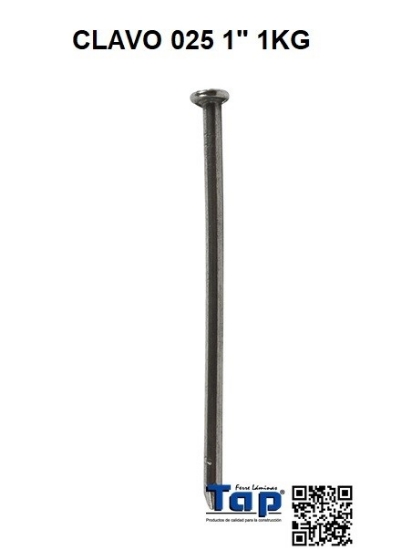 Imagen de CLAVO 025 1" 1KG