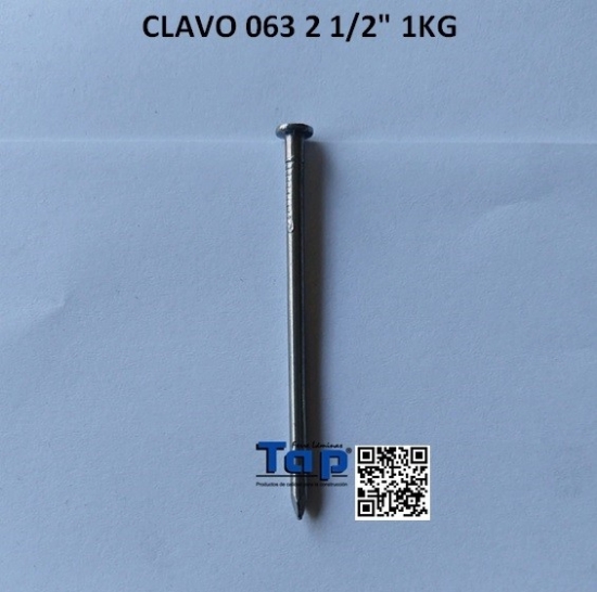 Imagen de CLAVO 063 2 1/2" 1KG