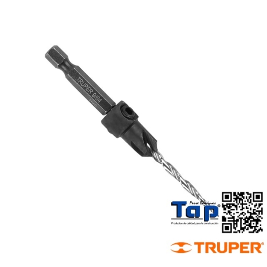 Imagen de BROCA AVELLANADORA # 6 P MADERA 9/64" TRUPER