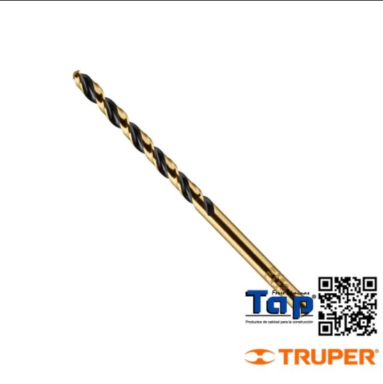 Imagen de BROCA HSS 004 11/64" TRUGOLD P METAL EN BLISTER EXPERT