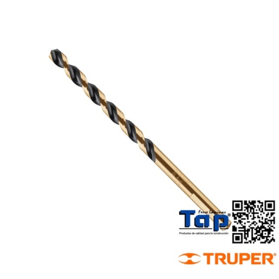 Imagen de BROCA HSS 004 3/16" TRUGOLD P METAL EN BLISTER EXPERT