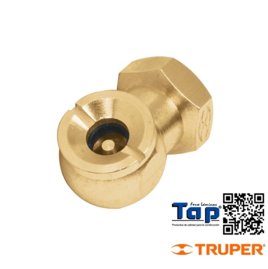 Imagen de CABEZA INFLADORA LLANTAS HEMBRA  CUERDA 006 1/4" NPT TRUPER