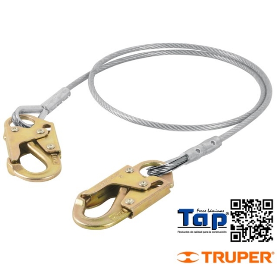 Imagen de CABLE POSICIONAMIENTO ACERO 1.8 M ANSI TRUPER