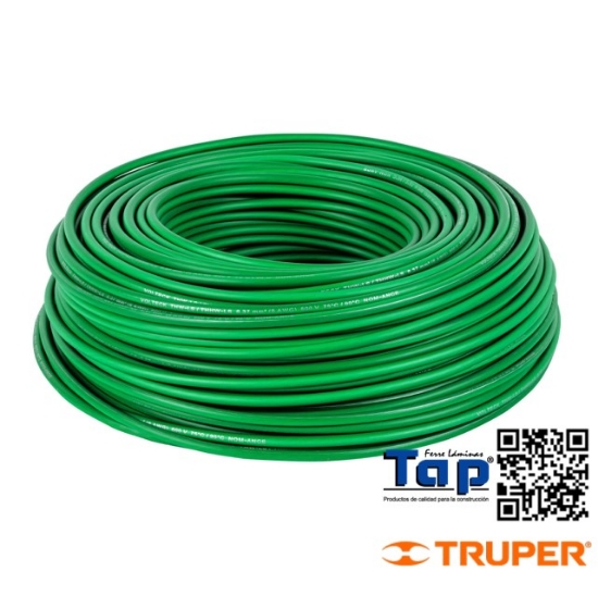 Imagen de CABLE THHW-LS  8 AWG VERDE VOLTECK ROLLO 100M