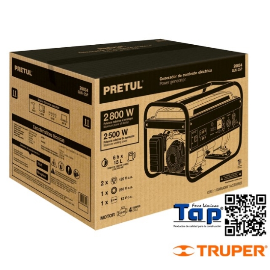 Imagen de EMPAQUE REP GEN-25P PRETUL CAJA