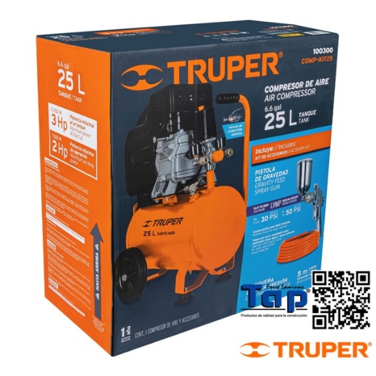 Imagen de EMPAQUE REP P COMP-KIT25 TRUPER CAJA