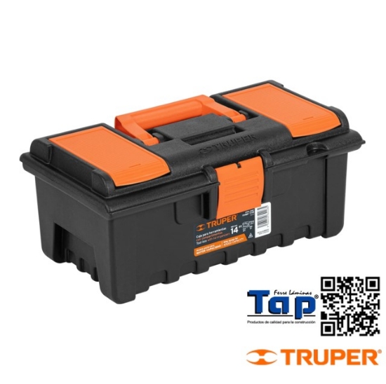 Imagen de CAJA P HERRAMIENTA 350 14" C COMPARTIMENTOS TRUPER