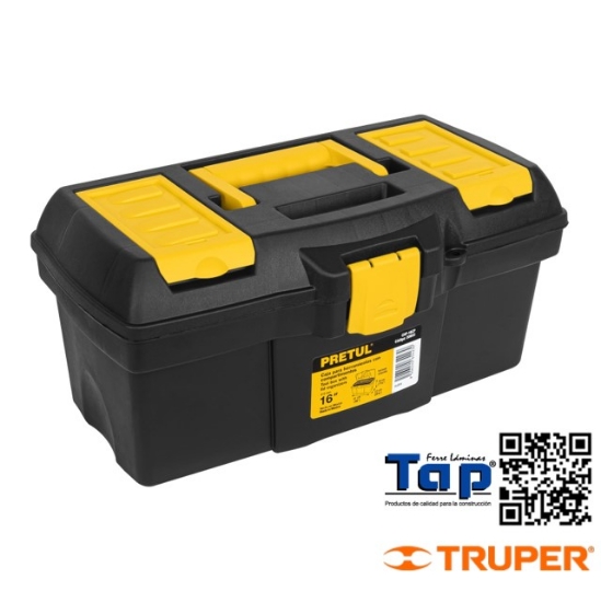 Imagen de CAJA P HERRAMIENTA 400 16" C COMPARTIMENTOS PRETUL