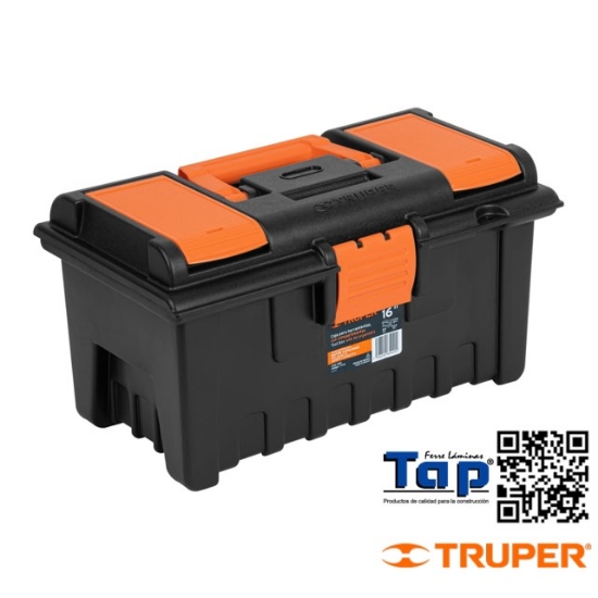 Imagen de CAJA P HERRAMIENTA 400 16" C COMPARTIMENTOS TRUPER