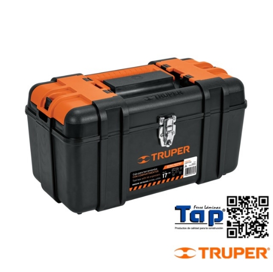 Imagen de CAJA P HERRAMIENTA 425 17" C COMPARTIMENTOS BROCHES MET